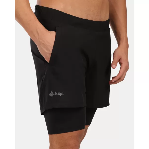  Pantaloni scurți de alergare pentru bărbați KILPI BRAGA-M YM0413KI NEGRU 
