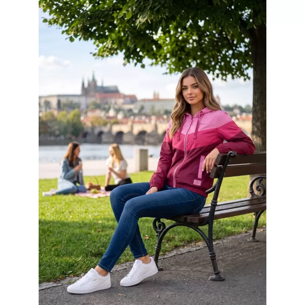  Geacă pentru doamne ALTISPORT EDNA BURGUNDIA 