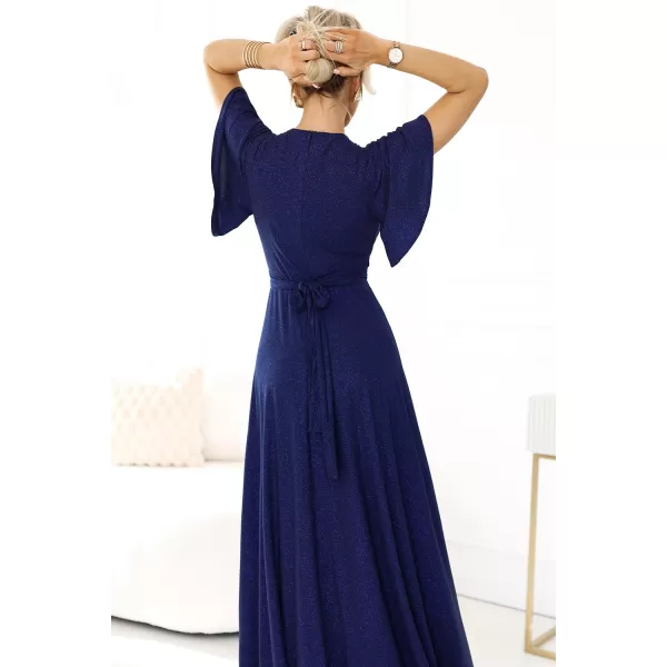  Rochie NUMOCO JENNIFER 581-5 ALBASTRU ÎNCHIS 