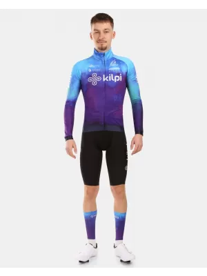 Jersey pentru bărbați cu mâneci lungi KILPI VULCANO-M YM0366KI ALBASTRU