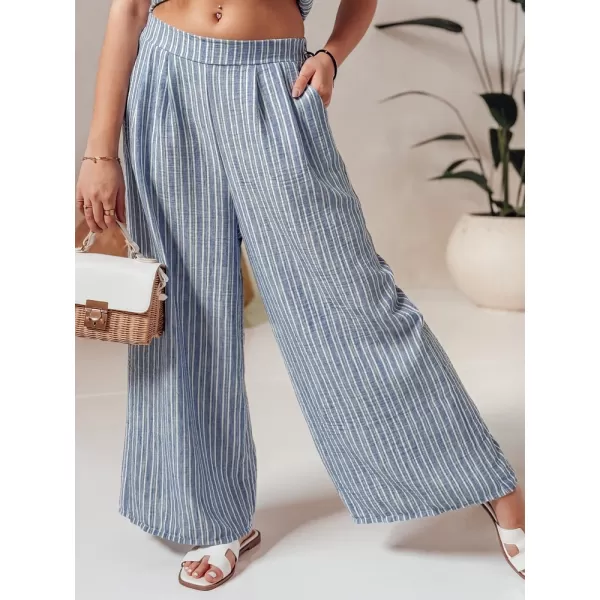  Pantalonii pentru doamne DSTREET MODERESS UY2696 ALBASTRU 