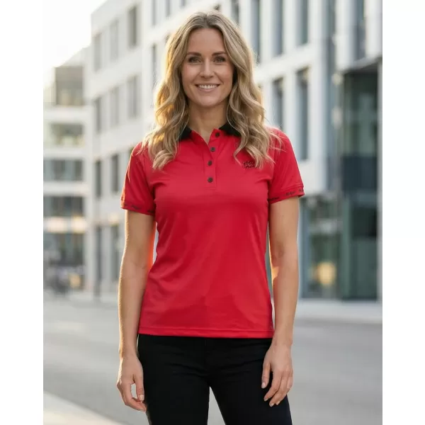  Tricou funcțional pentru femei cu guler premium ALTISPORT VOJ/ALW000TR05 ROŞU 