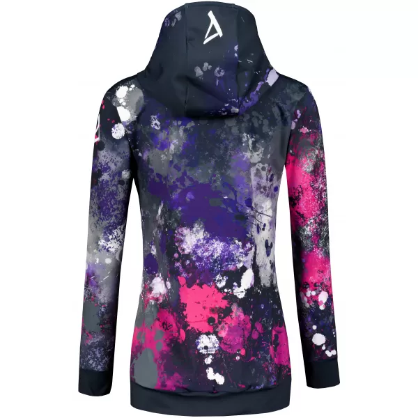  Premium cu hanorac funcțional pentru femei ALTISPORT VOJ/ALW055MI01 NEGRU -PINK 