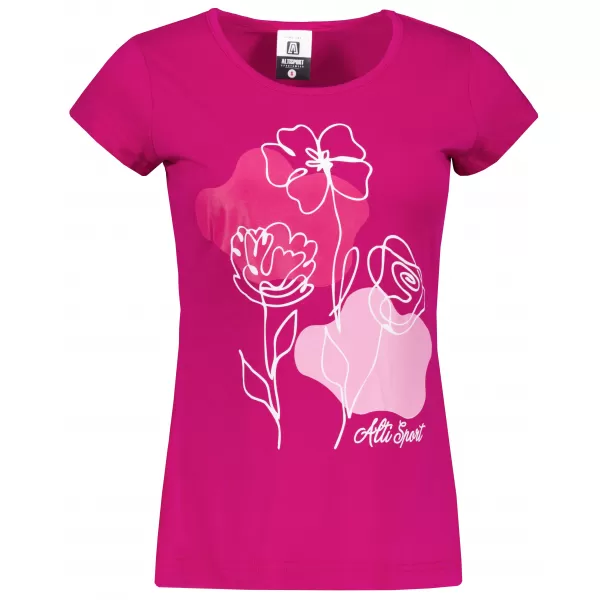  Tricou de dama ALTISPORT ALW189122 ROȘU FUCSIA 