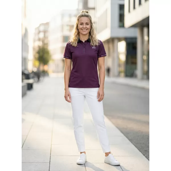  Tricou funcțional pentru femei cu guler premium ALTISPORT VOJ/ALW000TR05 VIOLET 