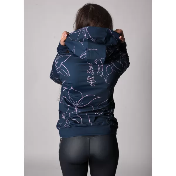  Panoul funcțional pentru femei pe Zip Premium ALTISPORT VOJ/ALW100MI02 ALBASTRU ÎNCHIS/ROZ 