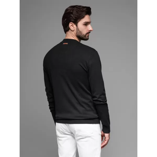  Pulover pentru bărbați OMBRE OM-SWZS-0124 NEGRU 