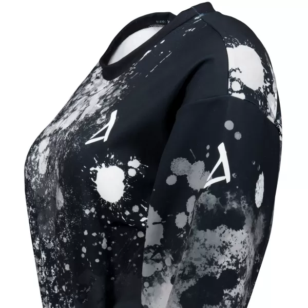  Premium cu hanorac decupat funcțional pentru femei ALTISPORT VOJ/ALW055MI08 ALB -NEGRU 