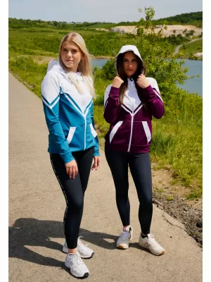Panoul funcțional pentru femei pe Zip Premium ALTISPORT VOJ/ALW101MI02 BURGUNDIA/ALB