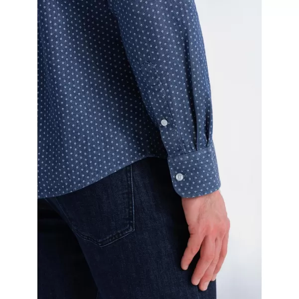  Cămaşă OMBRE OM-SHDS-0179 ALBASTRU 