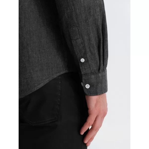  Cămaşă OMBRE OM-SHDS-0181 NEGRU 