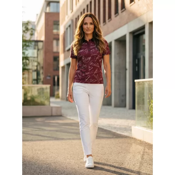  Tricou funcțional pentru femei cu guler premium ALTISPORT VOJ/ALW084TR05 MINEREU 