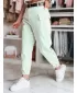 Pantalonii pentru doamne DSTREET GOTRENDI UY2528 VERDE DESCHIS