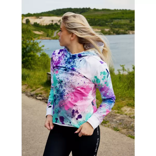  Premium cu hanorac funcțional pentru femei ALTISPORT VOJ/ALW055MI01 PURPLE-VERDE 