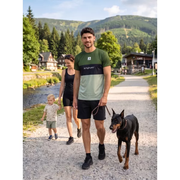  Funcțional t -thirt premium Plus ALTISPORT VOJ/ALM051TR02 KAKI 