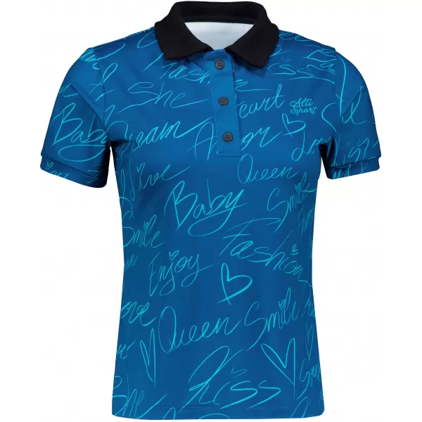  Tricou funcțional pentru femei cu guler premium ALTISPORT VOJ/ALW084TR05 ALBASTRU 
