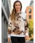 Premium cu hanorac funcțional pentru femei ALTISPORT VOJ/ALW055MI01 ALB -BROWN