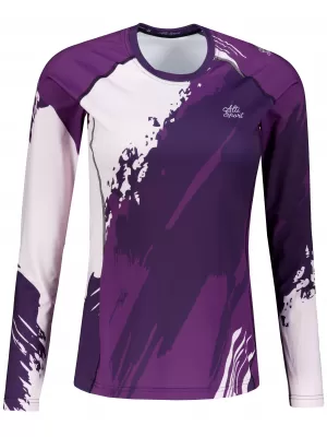 Tricou funcțional pentru femei cu mâneci lungi premium ALTISPORT VOJ/ALW081TR03 PURPURIU ÎNCHIS