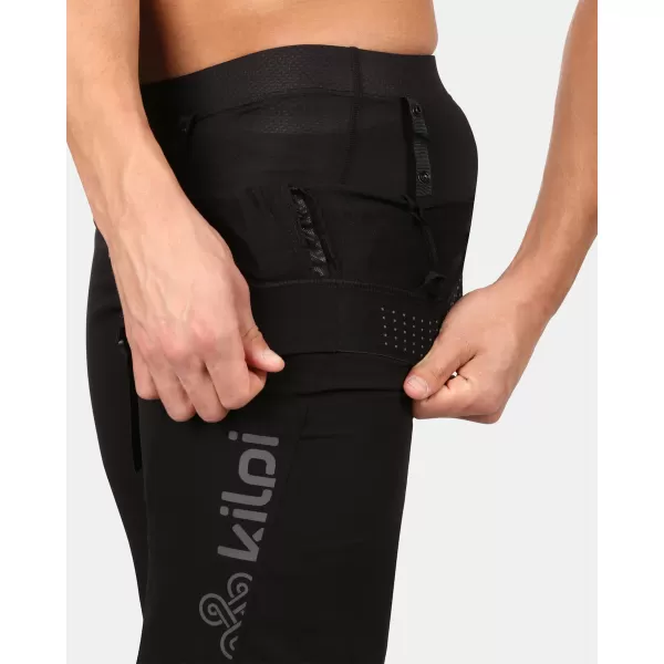  Pantaloni scurți pentru biciclete pentru bărbați KILPI HIXON-M YM0454KI NEGRU 