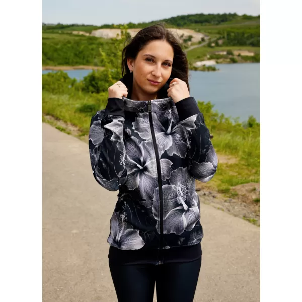  Panoul funcțional pentru femei pe Zip Premium ALTISPORT VOJ/ALW102MI02 ALB -NEGRU 