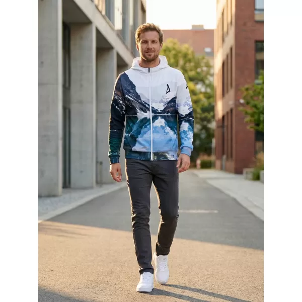  Panouri funcționale pentru bărbați pe Zip Premium ALTISPORT VOJ/ALM030MI02 MUNTE/VERDE 