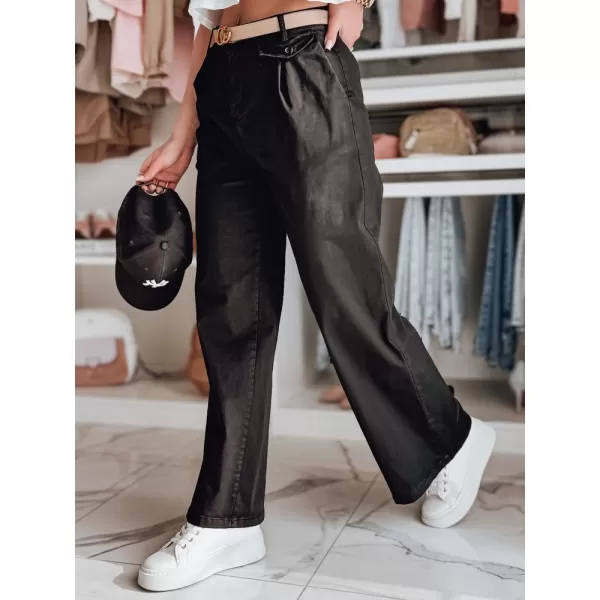  Pantalonii pentru doamne DSTREET MOBISKA UY2621 NEGRU 