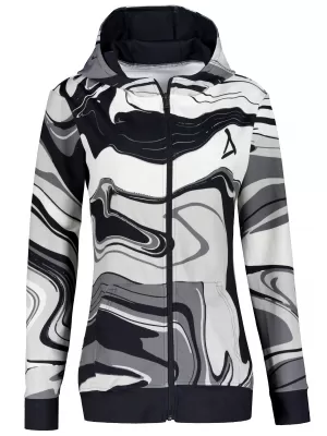 Panoul funcțional pentru femei pe Zip Premium ALTISPORT VOJ/ALW099MI02 ALB -NEGRU