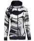 Panoul funcțional pentru femei pe Zip Premium ALTISPORT VOJ/ALW099MI02 ALB -NEGRU