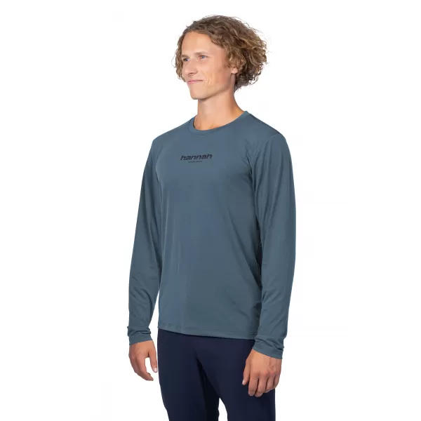  Tricou pentru bărbați cu mânecă lungă HANNAH BINE L/S ANTRACIT 