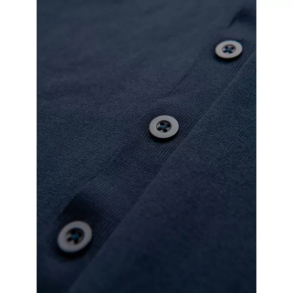  Cardigan masculin OMBRE OM-SWCD-0126 ALBASTRU MARIN 