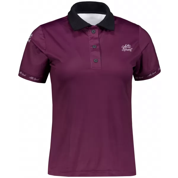  Tricou funcțional pentru femei cu guler premium ALTISPORT VOJ/ALW000TR05 VIOLET 