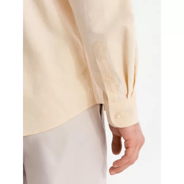  Cămaşă OMBRE OM-SHOS-0183 GALBEN STRĂLUCITOR 