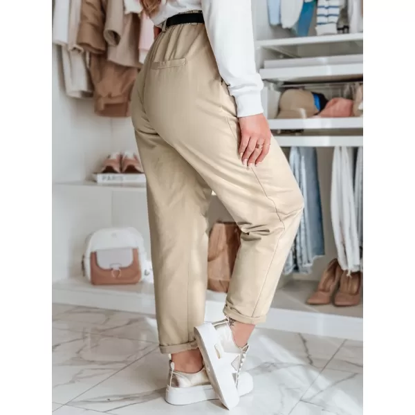  Pantalonii pentru doamne DSTREET TAILANDI UY2549 BEJ 