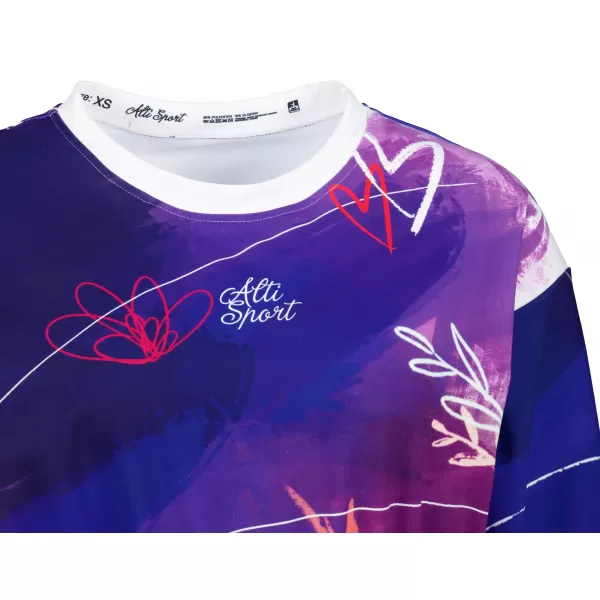  Premium cu hanorac decupat funcțional pentru femei ALTISPORT VOJ/ALW083MI08 VIOLET 