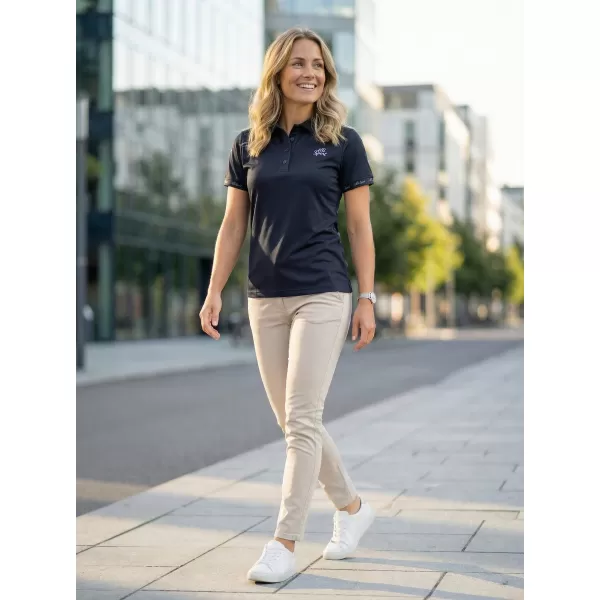  Tricou funcțional pentru femei cu guler premium ALTISPORT VOJ/ALW000TR05 NEGRU 