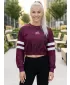 Premium cu hanorac decupat funcțional pentru femei ALTISPORT VOJ/ALW096MI08 BURGUNDIA