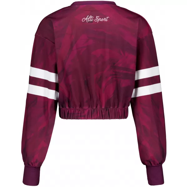  Premium cu hanorac decupat funcțional pentru femei ALTISPORT VOJ/ALW096MI08 BURGUNDIA 