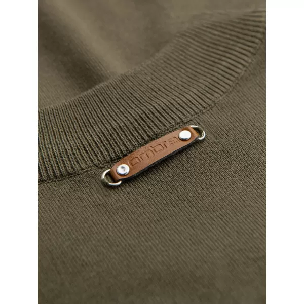  Pulover pentru bărbați OMBRE OM-SWZS-0124 MĂSLIN 