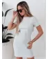 Rochie DSTREET RIBBINA EY2577 GRI DESCHIS