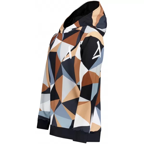 Premium cu hanorac funcțional pentru bărbați ALTISPORT VOJ/ALM007MI01 NEGRU -BROWN 