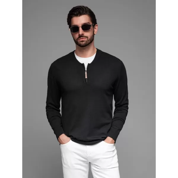  Pulover pentru bărbați OMBRE OM-SWZS-0124 NEGRU 