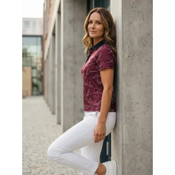  Tricou funcțional pentru femei cu guler premium ALTISPORT VOJ/ALW084TR05 MINEREU 