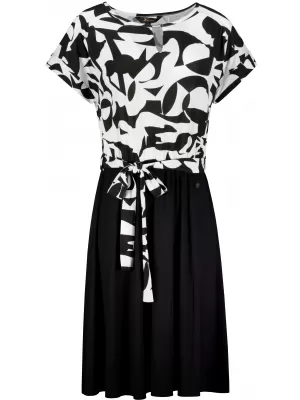 Rochie KIXMI URIA NEGRU/ALB