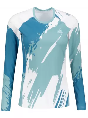 Tricou funcțional pentru femei cu mâneci lungi premium ALTISPORT VOJ/ALW081TR03 ALBASTRU