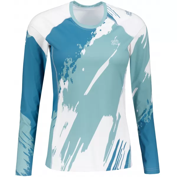  Tricou funcțional pentru femei cu mâneci lungi premium ALTISPORT VOJ/ALW081TR03 ALBASTRU 