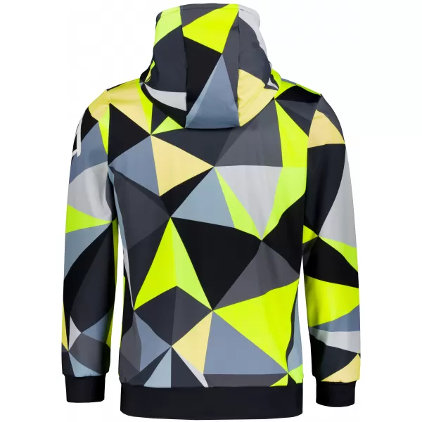 Premium cu hanorac funcțional pentru bărbați ALTISPORT VOJ/ALM007MI01 NEGRU/FLUO YELLOW 