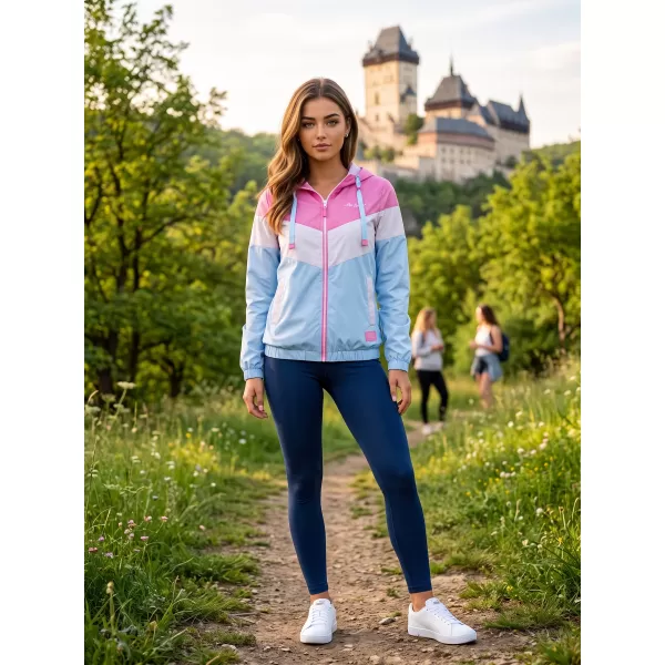  Geacă pentru doamne ALTISPORT EDNA ROZ DESCHIS 
