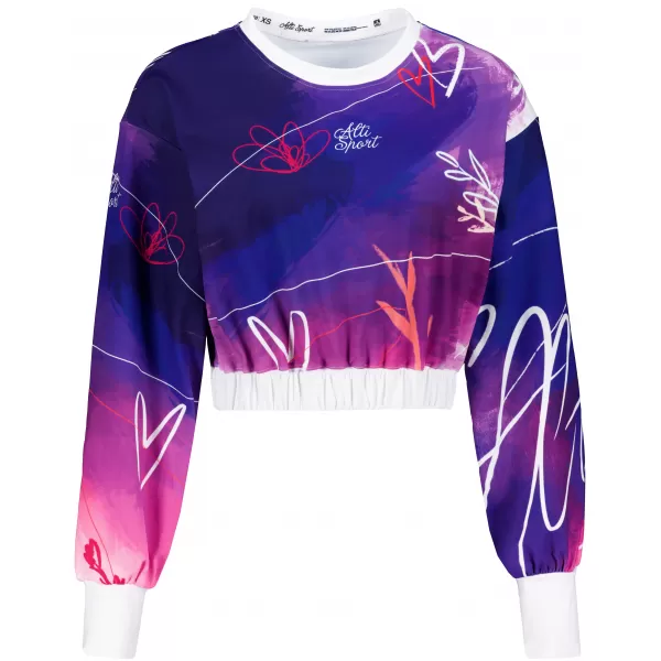  Premium cu hanorac decupat funcțional pentru femei ALTISPORT VOJ/ALW083MI08 VIOLET 