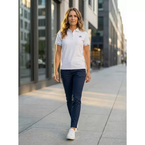  Tricou funcțional pentru femei cu guler premium ALTISPORT VOJ/ALW000TR05 ALB 