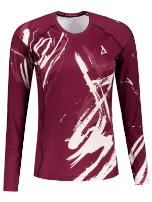Tricou funcțional pentru femei cu mâneci lungi premium ALTISPORT VOJ/ALW074TR03 MINEREU